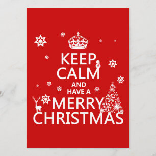 Behalt Ruhe und wünsche frohe Weihnachten Einladung