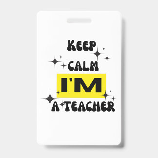 behalt ruhig bin ich ein Lehrer witziger T - Shirt Ausweis