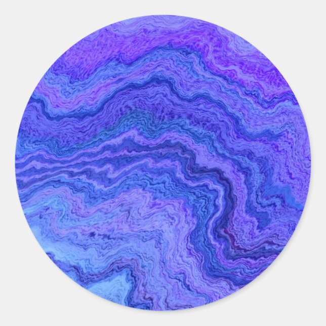 behalt ruhig blau runder aufkleber (Vorderseite)