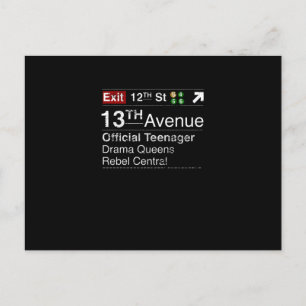 Behalt ruhig, dieser Teenager hat New Yorker Träum Postkarte