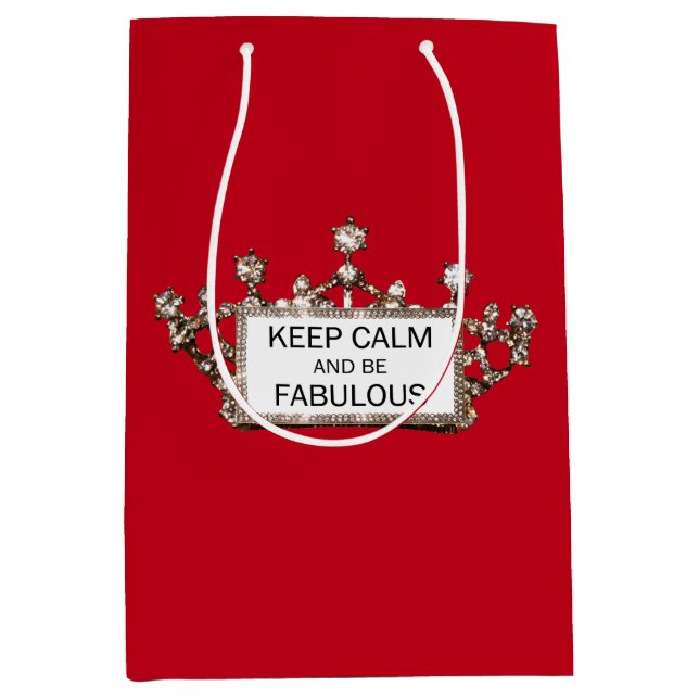 "Behalt ruhig und sei fabelhaft!" Mittlere Geschenktüte (Vorderseite)