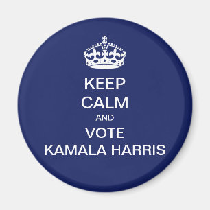 Behalt ruhig und stimme Kamala Harris Magnet
