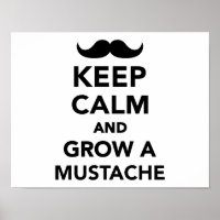 Behalt ruhig und züchte einen Mustache