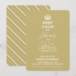 Behalt ruhige Dusche The Bride Funny Brautparty Einladung