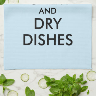 Behalt ruhige und trockene Geschirr lustiges Küche Geschirrtuch