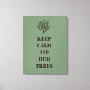 Behalt ruhiger Bäume Leinwanddruck