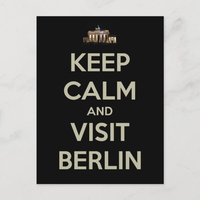 behalt ruhiger Besuch berlin Postkarte (Vorderseite)