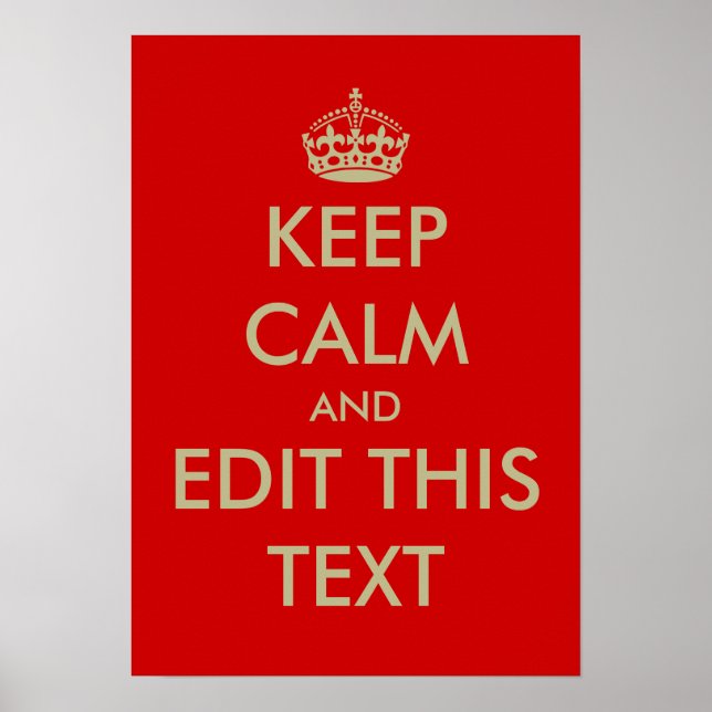 Behalt ruhiger Plakate (Vorne)