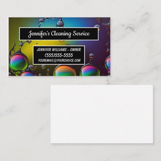 Behalt-Service Visitenkarte (Vorne/Hinten)