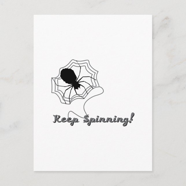 Behalt Spinning Postkarte (Vorderseite)
