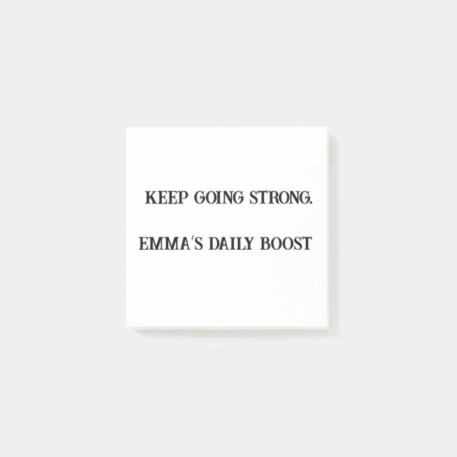 Behalt Strong Custom Motivierend Sticky Note Post-it Klebezettel (Vorderseite)