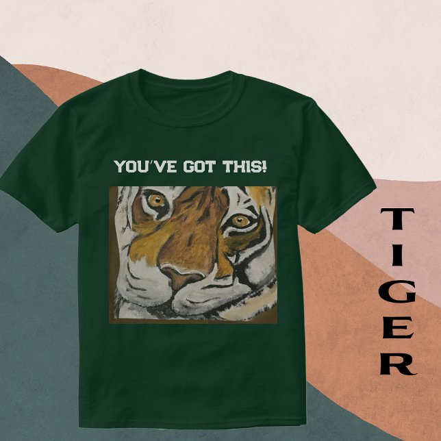 Behalt Tai Chi Tiger, Text personalisieren T-Shirt (Von Creator hochgeladen)