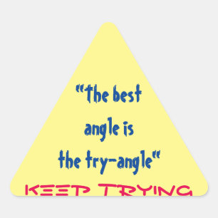 Behalt, Teacher-Aufkleber zu testen Dreieckiger Aufkleber