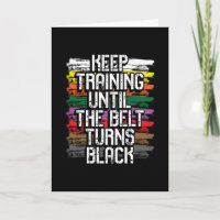 Behalt-Training bis der Gürtel schwarz wird