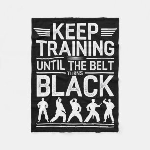 Behalt Training bis der Gürtel schwarzen Karate De Fleecedecke