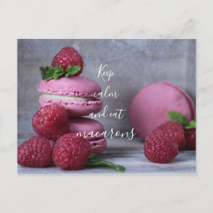 Behalt und esse Macarons // Foto Postkarte