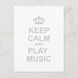 Behalt und Play Music - Rock Band Party Dance Postkarte