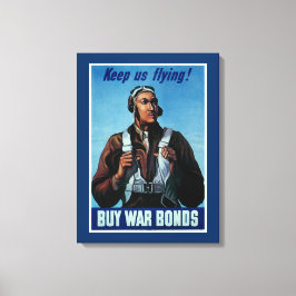 Behalt uns fliegen! ~ Tuskeegee Airman Leinwanddruck