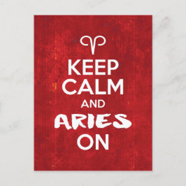 Behalt von Calm Aries über die Geburtstagsastrolog Postkarte