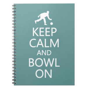 Behalt von Calm & Bowl On custom color notebook Notizblock