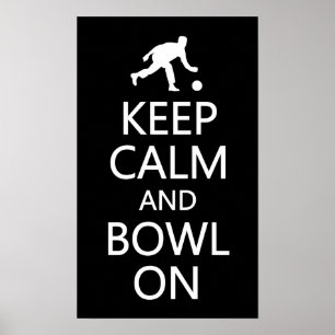 Behalt von Calm & Bowl On Custom Color Poster
