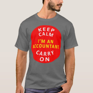 Behalt von Calm Carry auf den Buchhalter T-Shirt