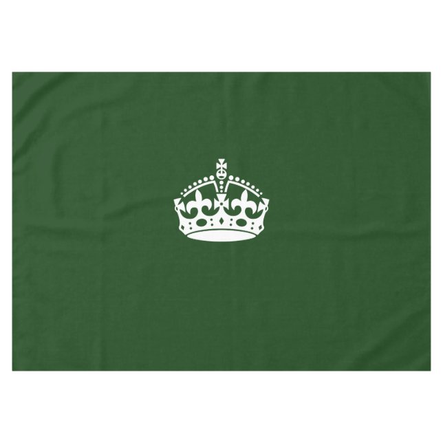 Behalt von Calm Crown auf Forest Green Tischdecke (Vorderseite (Horizontal))