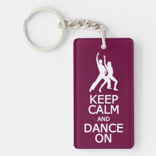 Behalt von Calm & Dance On Custom Color Key Chain Schlüsselanhänger