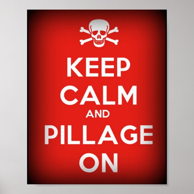Behalt von Calm Pillage auf Pirate Poster (Vorne)