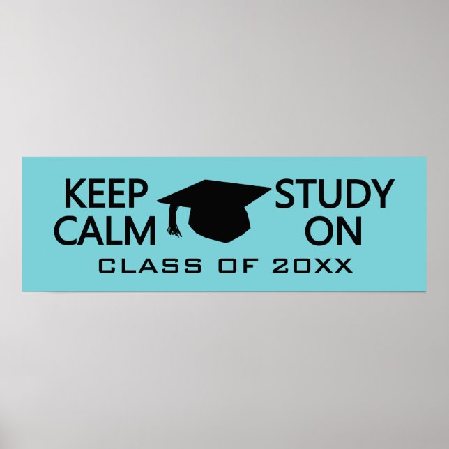 Behalt von Calm & Study On custom color poster (Vorne)