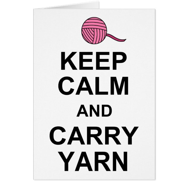 Behalt von Calm und Carry Yarn (Vorne)