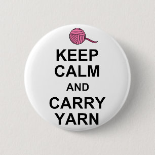 Behalt von Calm und Carry Yarn Button