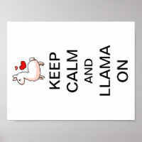 Behalt von Calm und Llama auf