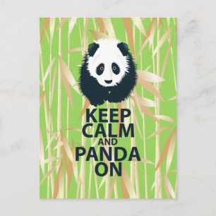 Behalt von Calm und Panda auf Original Design Prin Postkarte