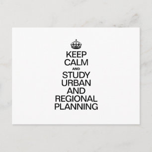 BEHALT VON CALM- UND STUDIENPLANUNG IN STÄDTEN UND POSTKARTE