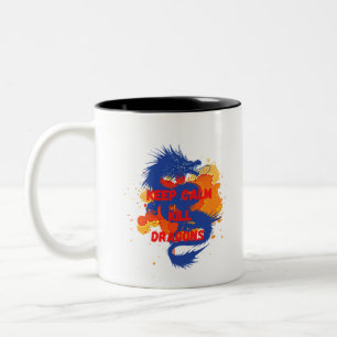 Behalt von Drachen Zweifarbige Tasse