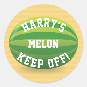 Behalt von meiner Melon ab Runder Aufkleber