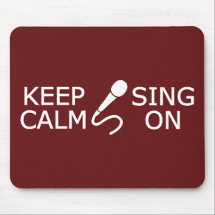 Behalt von Ruhe & Sing auf Farbmousepad Mousepad