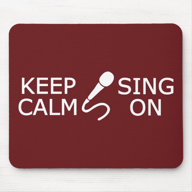 Behalt von Ruhe & Sing auf Farbmousepad Mousepad (Vorne)