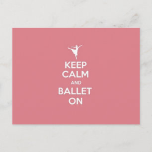 Behalt von Ruhe und Ballet Postkarte