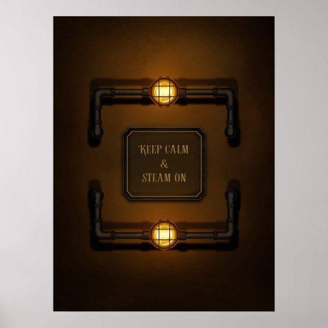 "Behalt von Ruhe und Dämpfung" Poster (Vorne)