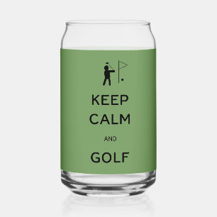 Behalt von Ruhe und Golf Dosenglas