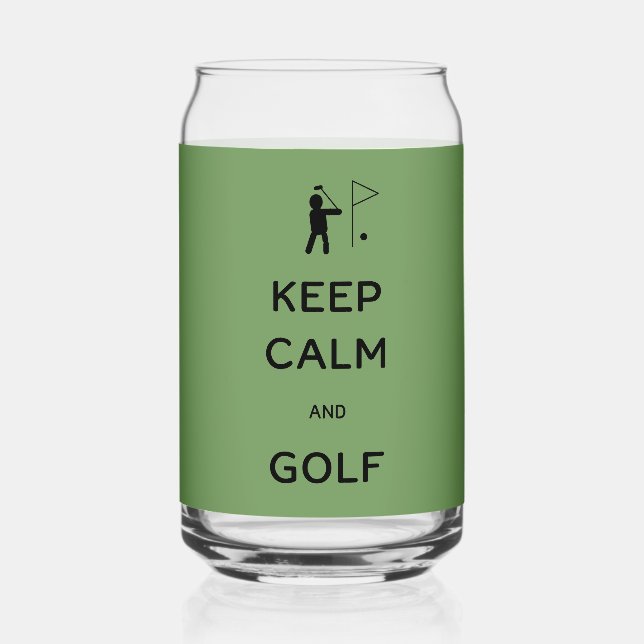 Behalt von Ruhe und Golf Dosenglas (Vorderseite)