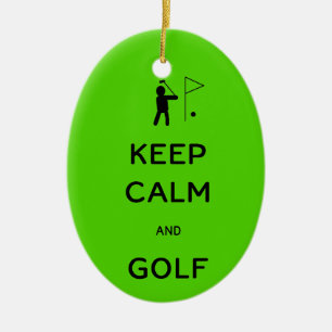 Behalt von Ruhe und Golf Keramik Ornament