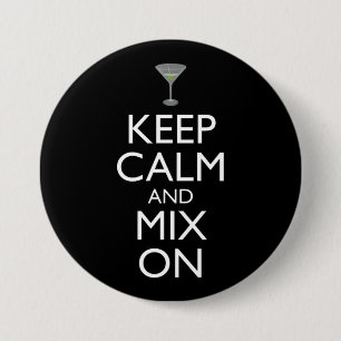 Behalt von Ruhe und Mix am Barkeeper Button