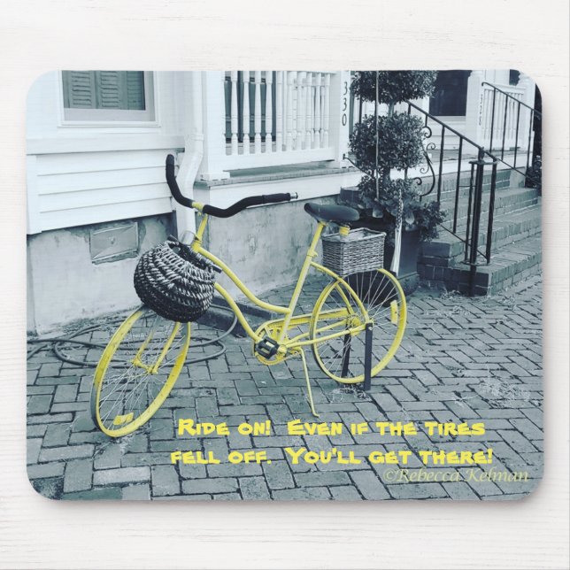Behalt zu gehen Selbst wenn die Reifen abfallen! M Mousepad (Vorne)