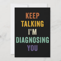 Behalt zu sprechen, ich diagnostiziere dich in Psy
