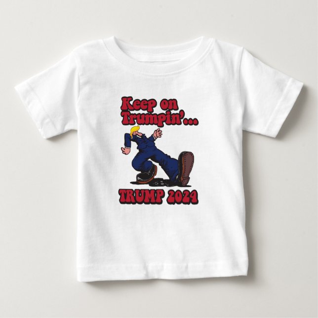 Behalt zu Trump 2024 Baby T-shirt (Vorderseite)