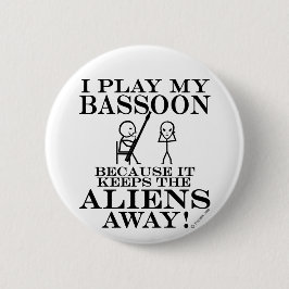 Behalte Außerirdischen Away Bassoon Button