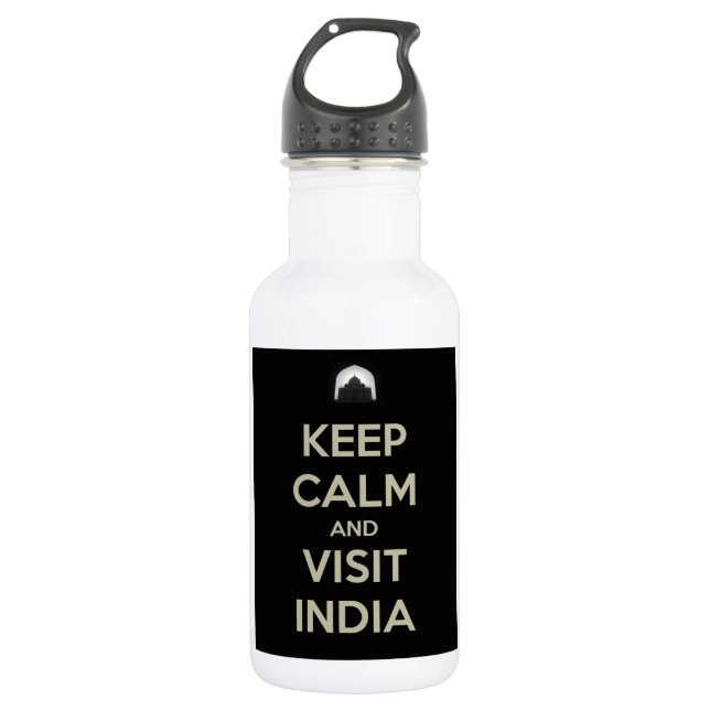 behalte Besuch India Trinkflasche (Vorderseite)